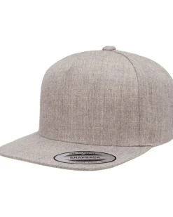 YP5089 - Adult 5-Panel Structured Flat Visor Classic Snapback Cap<Yupoong Clearance